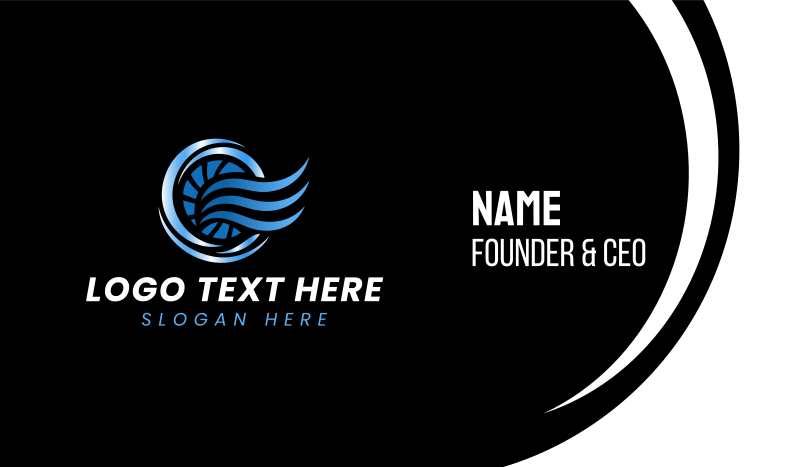 Cooling Airflow Ventilation Business Card